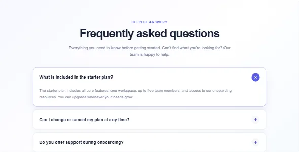 Generated Elementor FAQ accordion widget preview