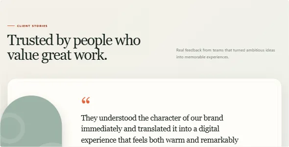 Generated testimonial slider add-on preview